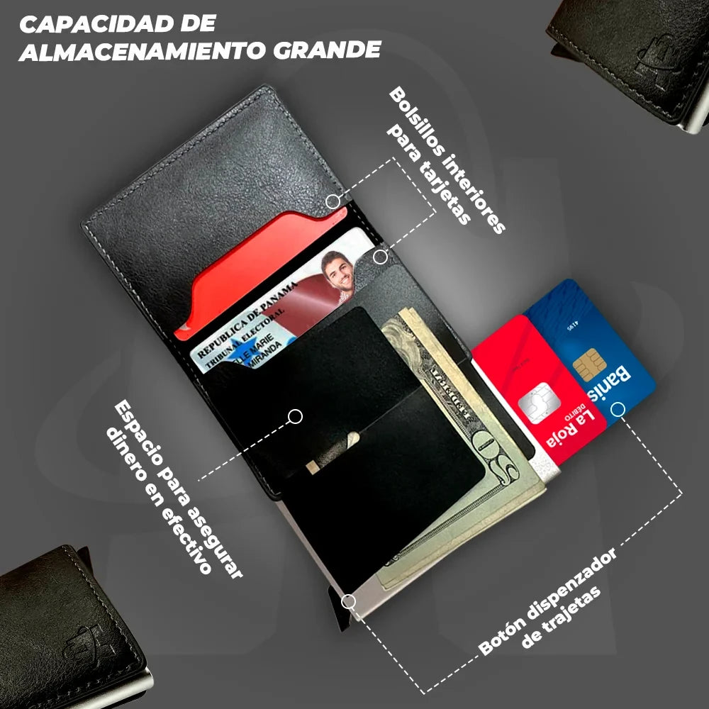 Mini Billetera Anti Clonadora De Tarjeta