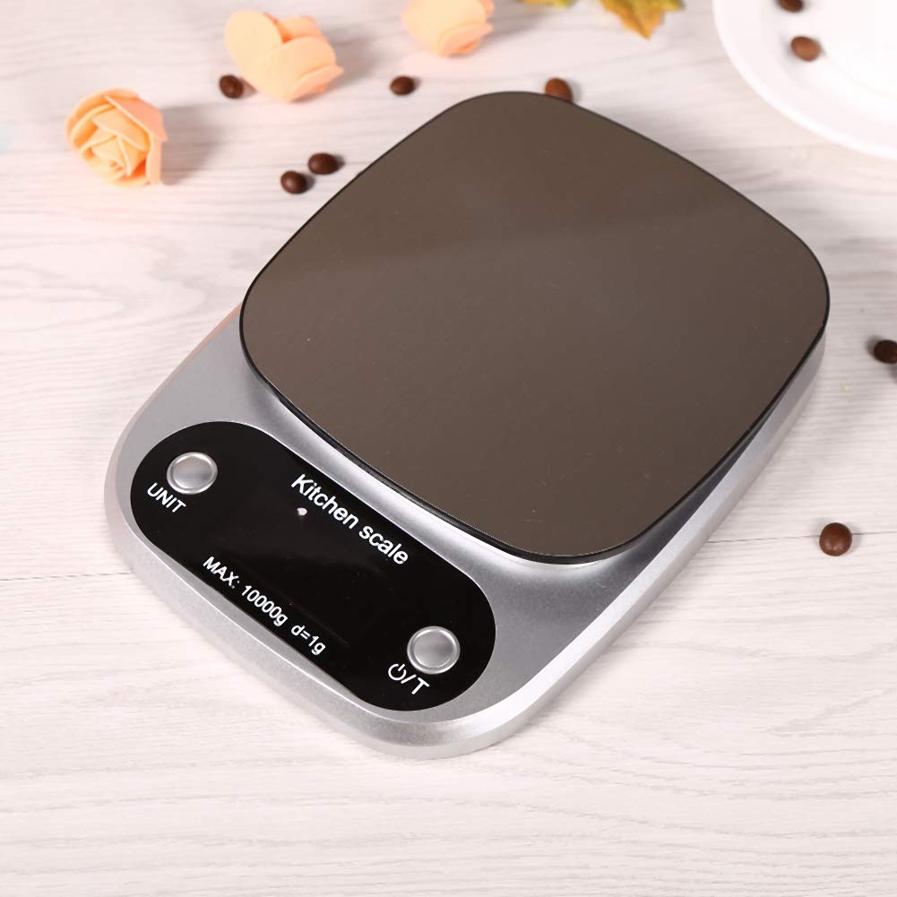 Balanza de cocina para alimentos 1 pieza 10 kg/g Balanza de cocina digital Balanza electrónica con pantalla LCD