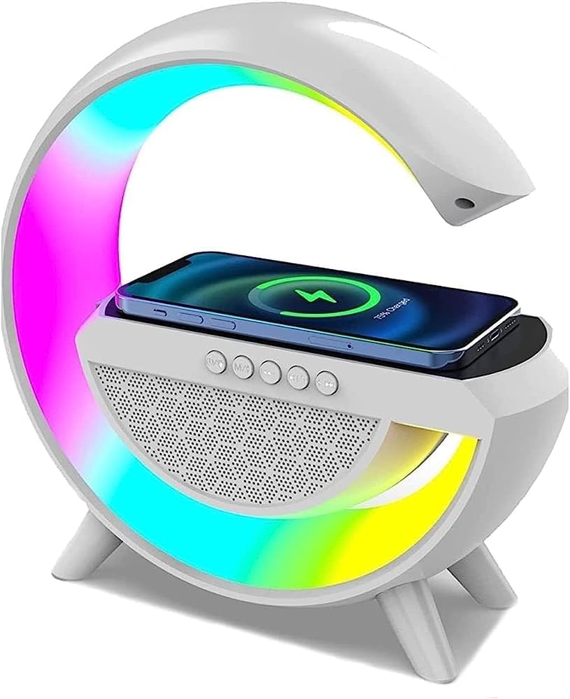 Bocina Bluetooth Con Luces Y Cargador