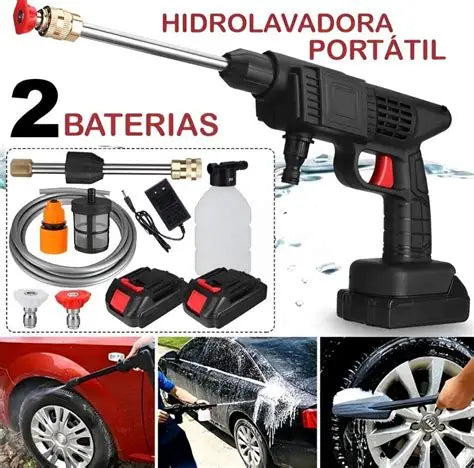 Hidrolavadora Portátil De 2 Baterías